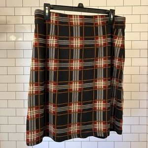 41 Hawthorne plaid wool skirt Medium